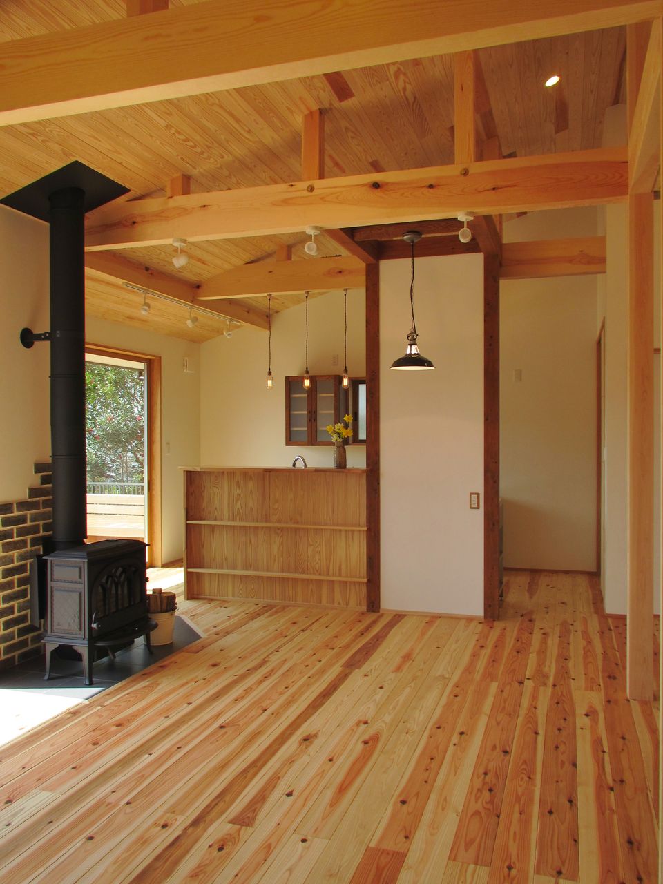 薪ストーブのある平屋の家が完成しました! : 兵恵建設の木の家ブログ