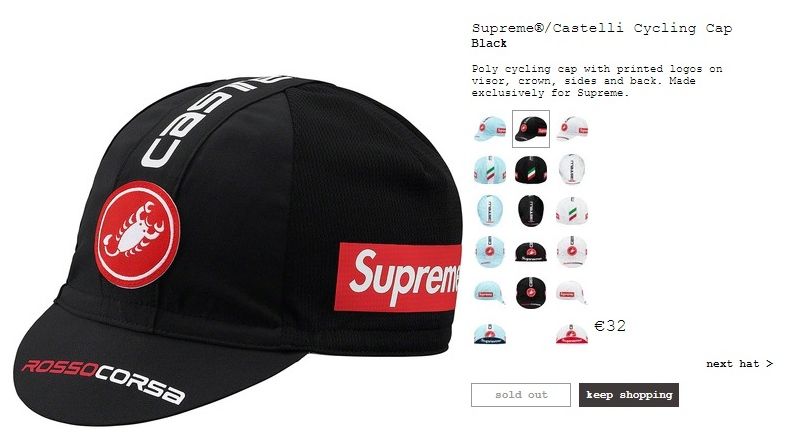 supreme cycling hat