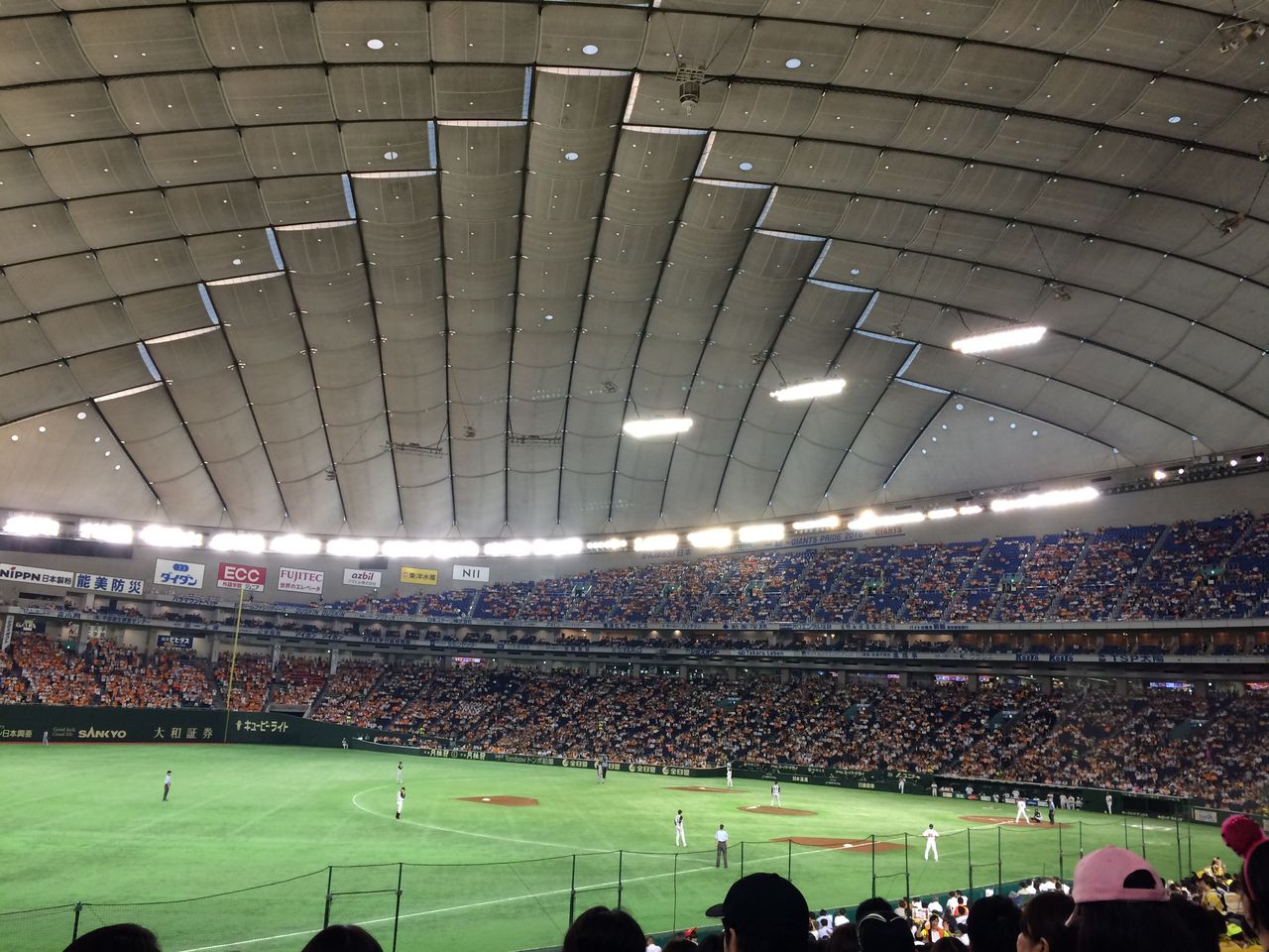 東京ドーム24ゲート42通路27列392番からの眺め くまのスーさん 東京ドーム24ゲート42通路27列392番からの眺め くまのスーさん