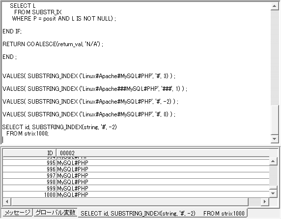 Mysql 独自の Split Part関数を標準sql のユーザー定義関数にしてみよう I Am Best