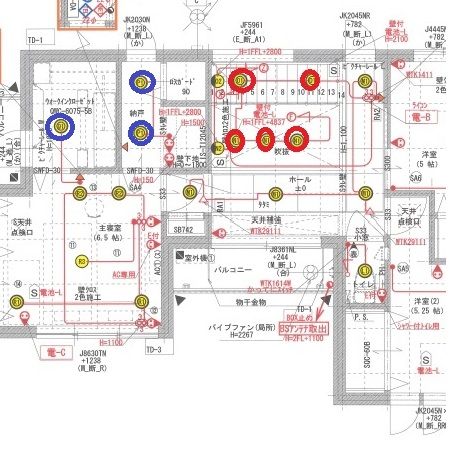 電気図面2階_調色ダウンライト_切り取り