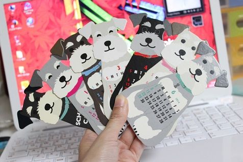 カレンダーのリメイク お散歩フォト 晴れときどき曇り