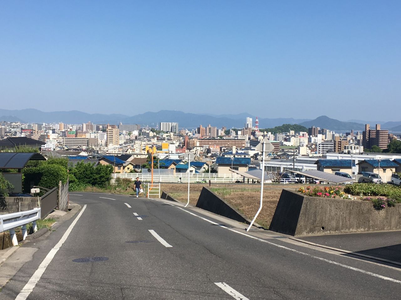 広島市佐伯区五日市 広島工業大学付近から見た五日市の風景 タクシードライバーが見た広島県の景色