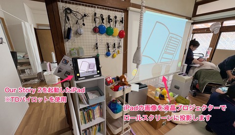 iPad(TDパイロット)のOur Story 2で司会するためのコンテンツ
