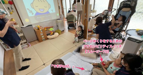 iPad(TDパイロット)のOur_Story_2を使って朝の会を進行する