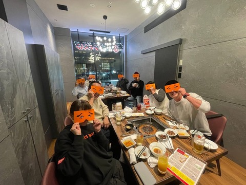 バーベキューで懇親会