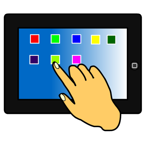 iPadを押す