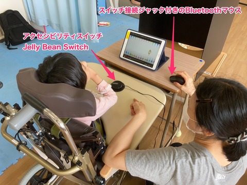 スイッチでiPadに入力