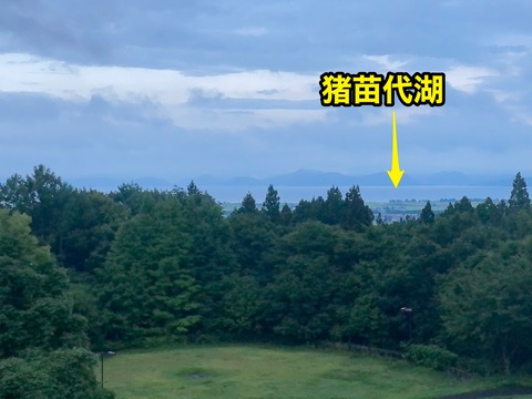 猪苗代湖が見えるロケーション