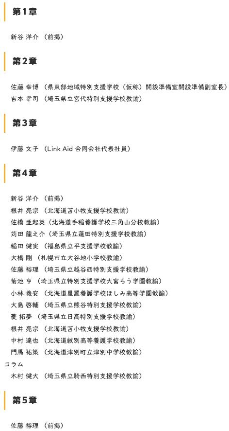 執筆者一覧