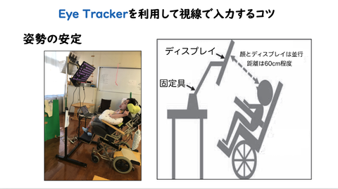 Eye Trackerを利用して視線で入力するコツ①姿勢の安定