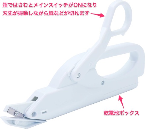 乾電池式ハサミの仕組み