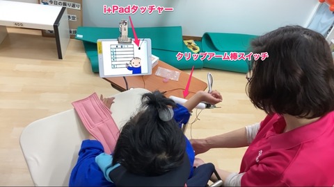 右手で棒スイッチに入力