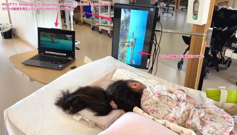 モアナの動画を見るBさん