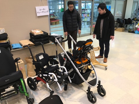 車椅子のブース