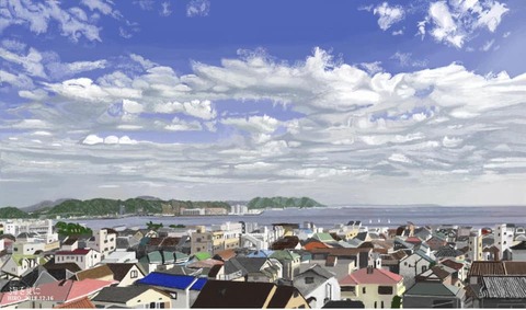 海を見に