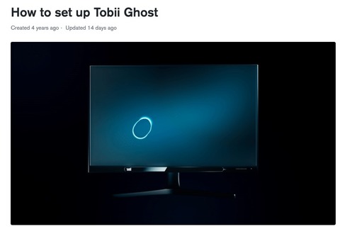 How to set up Tobii Ghostの画像