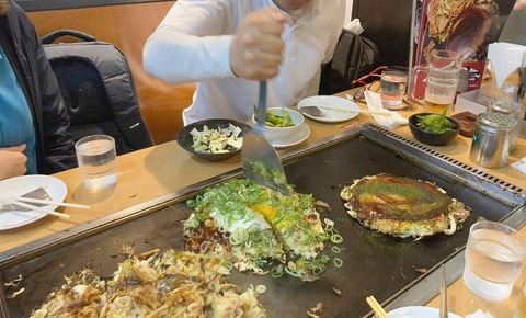 鶴橋のお好み焼き