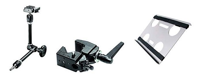 視線入力で使うノートパソコンやディスプレイを固定するツール