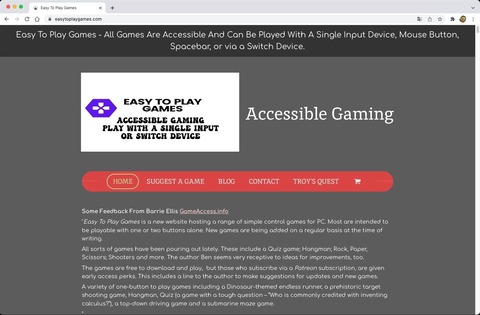 Easy To Play Gamesのサイトトップ
