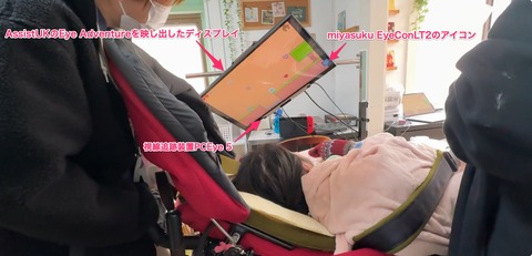 AssistUKのEye Adventureで遊ぶAさん