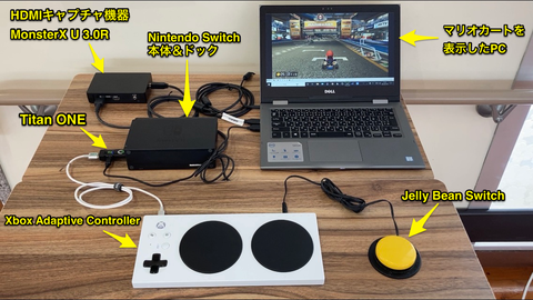 XACでNintendo Switchを操作するための機器構成例