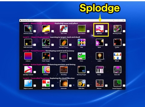 Sensory Eye-FXのSplodge