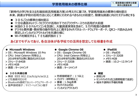 GIGAスクール構想の実現パッケージ03