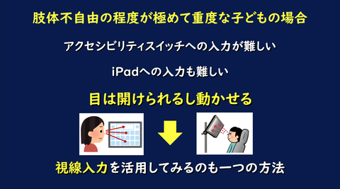視線入力も一つの方法