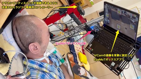 ラジコン戦車を視線入力で操作するための仕組み