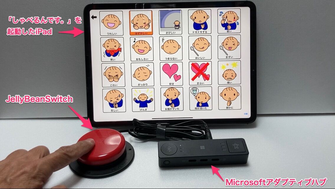 Microsoft Adaptive HubをiPadのスイッチコントロール用