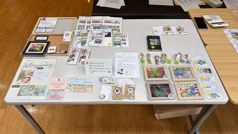 視線入力アート作品の展示