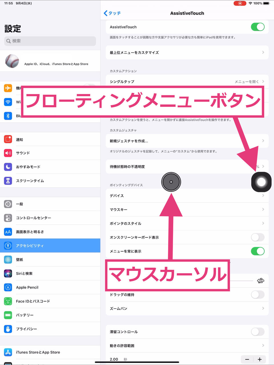 iPadでもマウスが使えるようになりました〜iPadOS13のアクセシビリティ