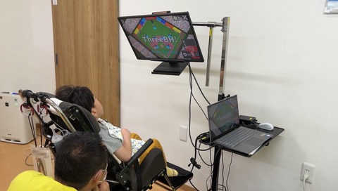 誰でも野球盤3Dに視線で入力するYくん