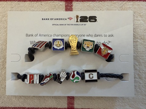 限定ブレスレット　ワールドカップ　BANK OF AMERICA W杯でどうしても欲しかったBank of Americaのブレスレット : テキサス