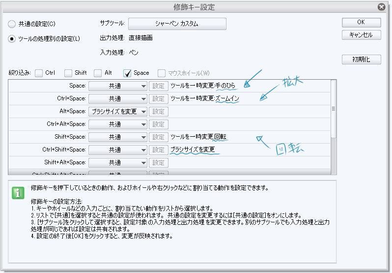 Clip Studioで作業効率化を考える その１ 回転 拡大縮小 イラストやマンガを描くための何か