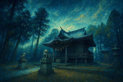 吉備津神社 アート風