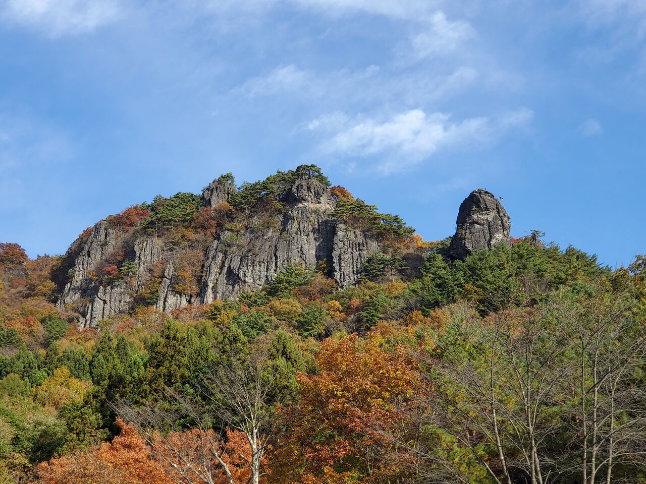 霊山 紅葉満喫と岩歩きヾ W W ノ ぷち登山 霊山 紅葉満喫と岩歩きヾ W W ノ ぷち登山