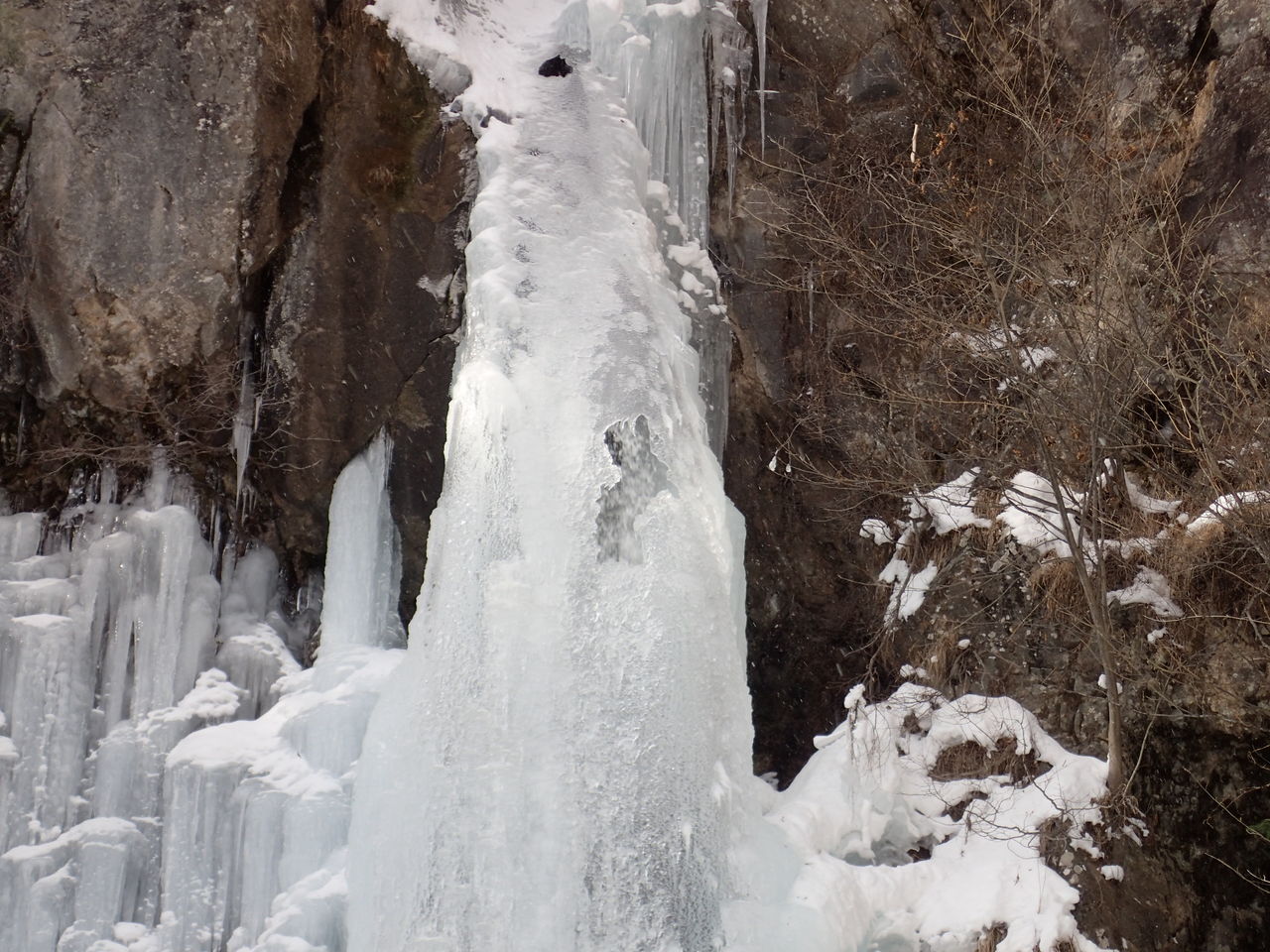 庵滝 外山沢の滝 氷瀑巡り ぷち登山