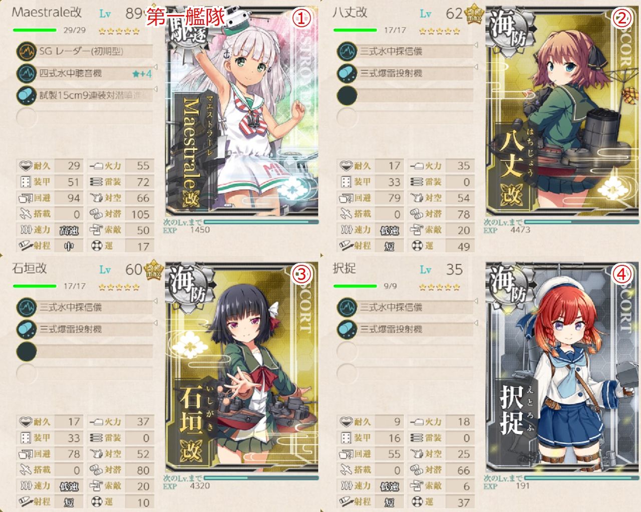 1 5でキラ付け 艦これネバギブ Never Give Up