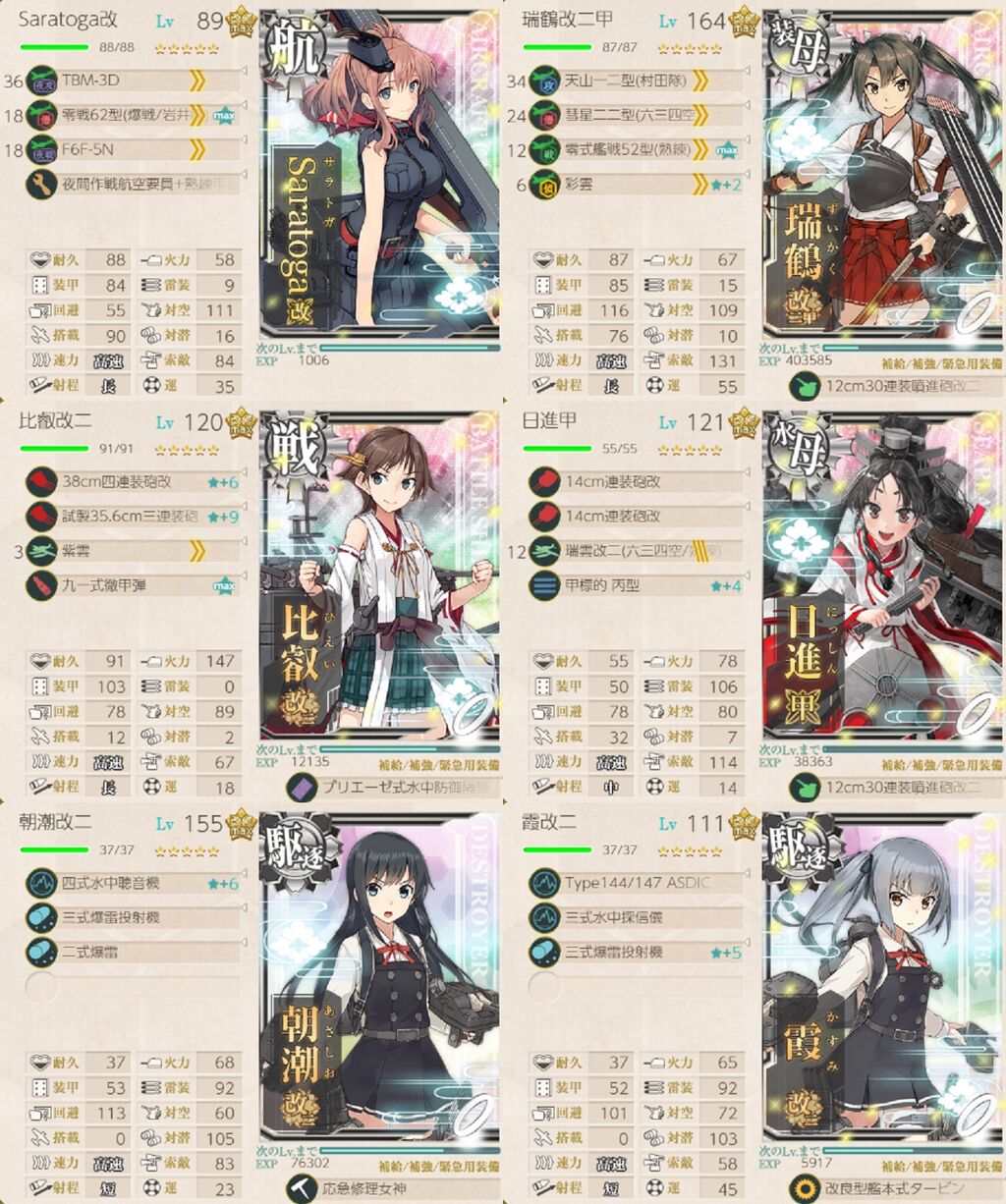 4 2で補給艦を5隻狩りつつボスへ行きたい 艦これネバギブ Never Give Up