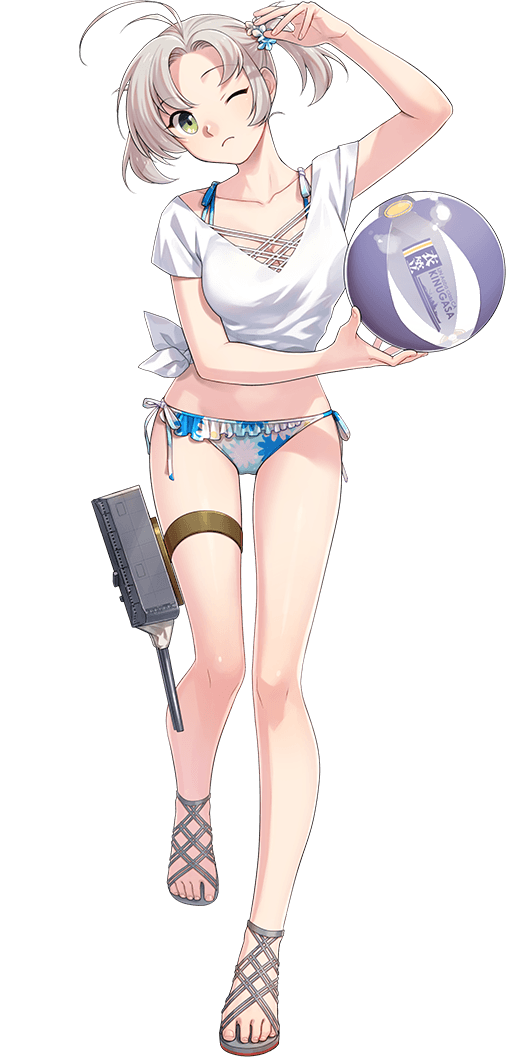 艦これアーケード 山風改 水着 中破 8月30日(月)より【水着mode】