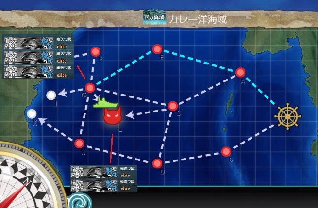 4 2で補給艦を5隻狩りつつボスへ行きたい 艦これネバギブ Never Give Up