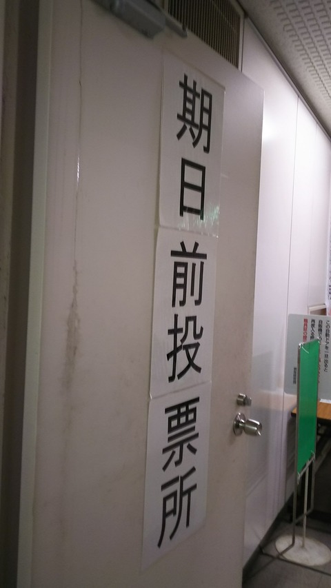 期日前投票と、里親体験発表会。