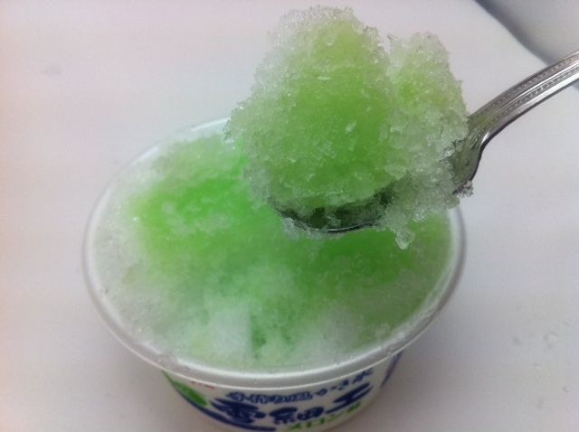 手作り風かき氷 雪細工 メロン味 アイスクリームソムリエ ぜんざえもん のblog