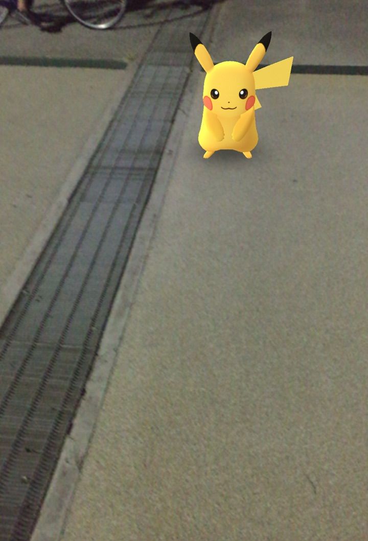 ウォーキングしながらポケモンgoでピカチュウに逢えた キティの遊ら湯ら散歩道