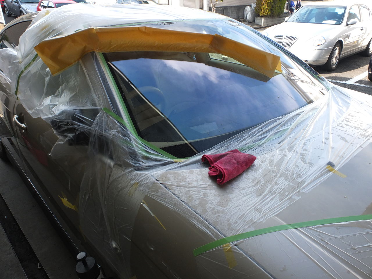 シトロエン ｃ６ フロントガラスリペア ワイパー傷でシビレまくり A なるほど なるほ堂