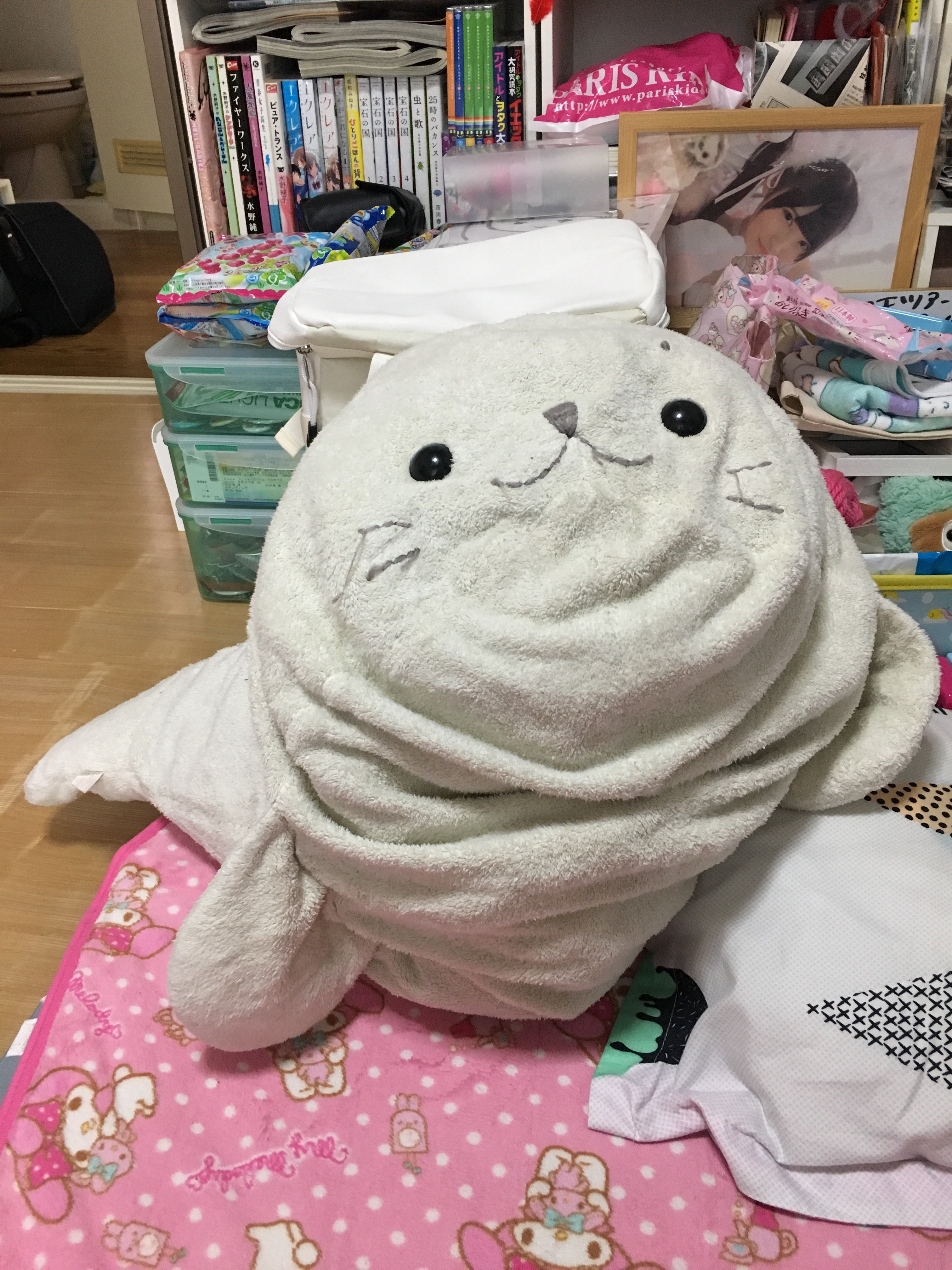 しろちゃんの可愛いポーズ いちごめるへん 終了