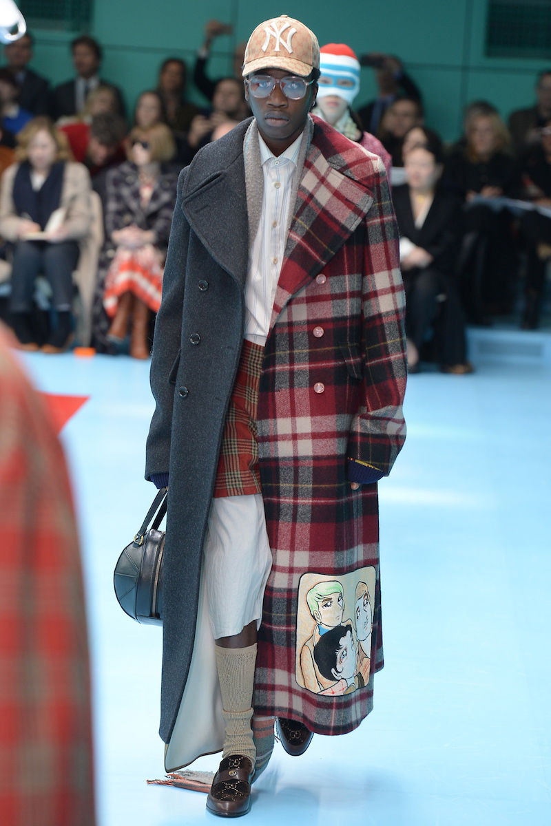 GUCCI ミケーレ 2018AW エンブロイダリーダブルコート 46 2018-2019AW ミラノコレクション グッチ(GUCCI)がルックを発表