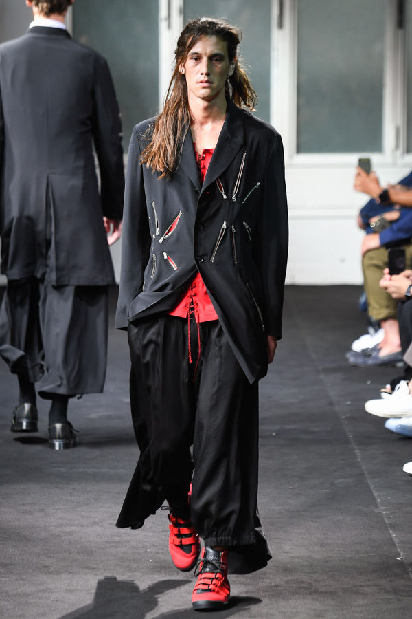 YOHJI YAMAMOTO(ヨウジヤマモト) / 2019ss/カラスパンツ/2/レーヨン 